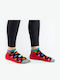 Crazy Socks Femei Șosete RED 1Pachet