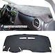 Car Dashboard Cover Alcantara without Emblem for Renault Clio Black Colour