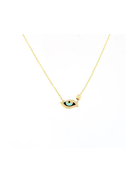 Dimitrios Exclusive Necklace Eye from Gold 14K