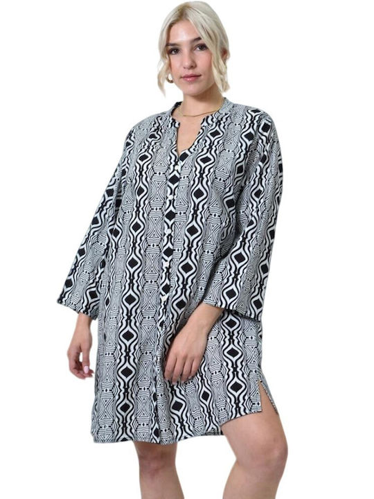 Potre Damen Kaftan Strand black