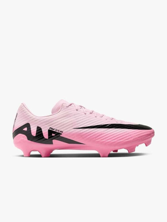 Nike Mercurial Vapor 15 Academy FG/MG Χαμηλά Ποδοσφαιρικά Παπούτσια με Τάπες Ροζ