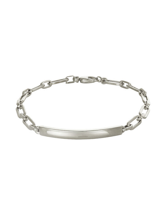 Kritsimis Bracelet Label made of White Gold 14K