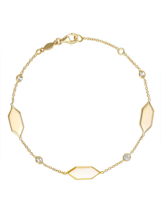 Kritsimis Bracelet Shiny made of Gold 14K