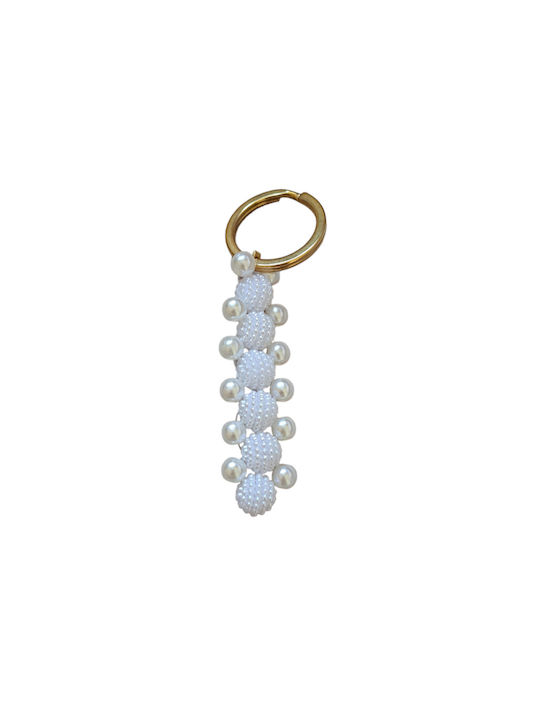 Handmade Greek Keychain White 6cm