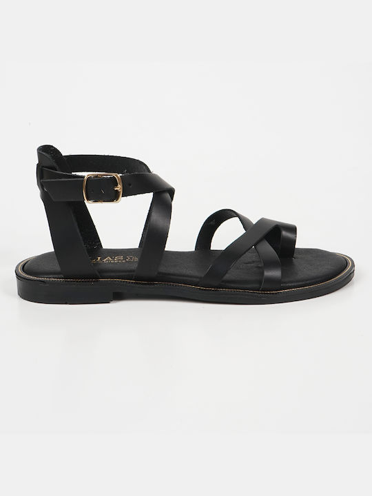 Piazza Shoes Piele Sandale dama în Negru Culoare