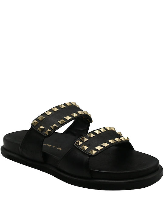 Mourtzi Damen Flache Sandalen in Schwarz Farbe