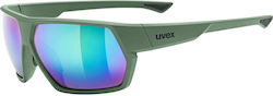 Uvex Sportstyle Ochelari de soare Πράσινα cu Cadru & Multicolor Lentilă