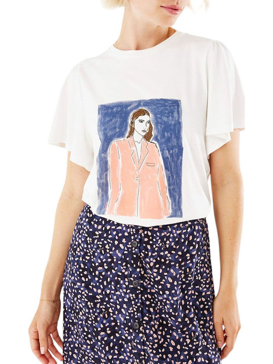 Γυναικεία Μπλούζα Κοντομάνικη Off White