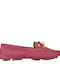 Leder Damen Mokassins in Rosa Farbe