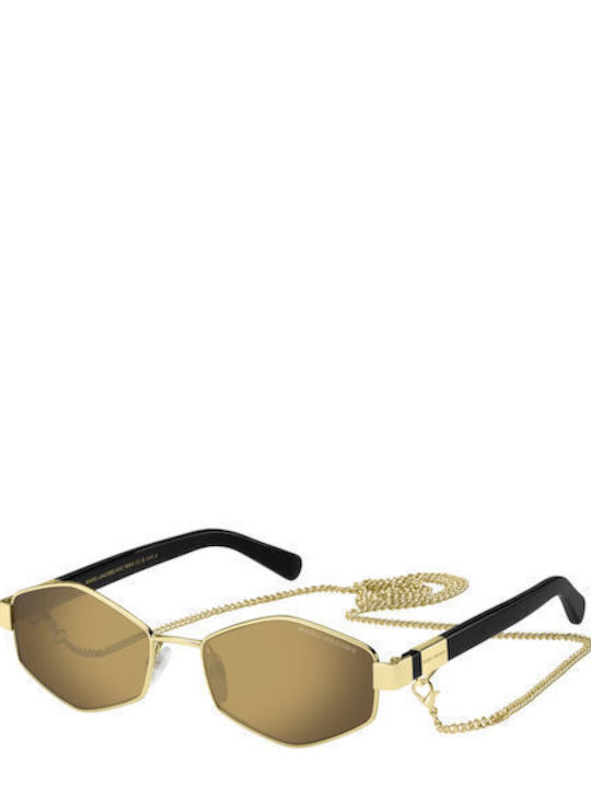 Marc Jacobs Sonnenbrillen mit Gold Rahmen und Gold Spiegel Linse MARC 496/S-RHLVP