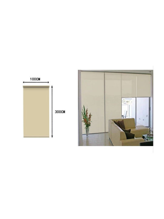 Rollos Partieller Blackout Beige B100xH300cm 106144