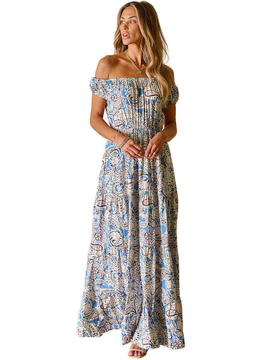 Amely Summer Maxi Dress Blue