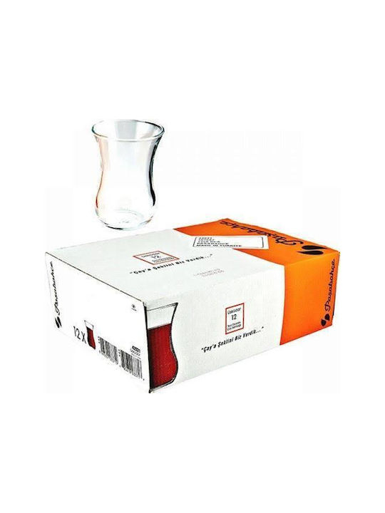 Pasabahce Set of Cups Tea Glass Transparent 12pcs