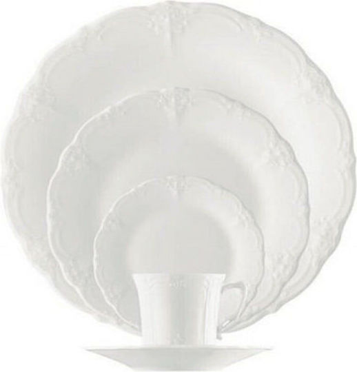 Cryspo Trio Plate Soup made of Porcelain White with Diameter 22cm