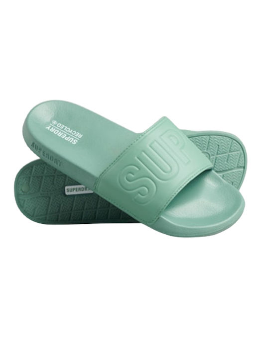 Superdry Vegan Ανδρικά Slides Πράσινα