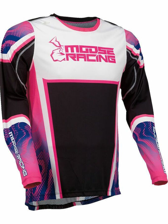 Moose Racing Agroid Pentru bărbați Tricou Motocross Mânecă lungă Negru Culoare