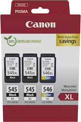 Canon PG-545 XL x2 / CL-546 XL Multi Pack 8286B013 Γνήσιο Μελάνι InkJet Photo Value Pack Photo Μαύρο / Πολλαπλό (Color)