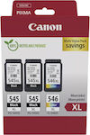 Canon PG-545 XL x2 / CL-546 XL Multi Pack Photo Value Pack με 3 Μελάνια Εκτυπωτή InkJet Photo Μαύρο / Πολλαπλό (Color) (8286B013)