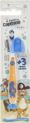 Pasta del Capitano Kids Toothbrush for 3+ years Orange-Blue