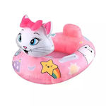 Sainteve Kinder aufblasbarer Meerestier-Schwimmtrainer Katze 66x53cm - Babyboot Sy-a0738 Pink