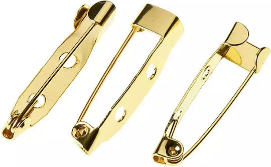 Златен лепилен медальон 2,5 см 100 броя Nu2313 Nv-10-00050-2313-gold