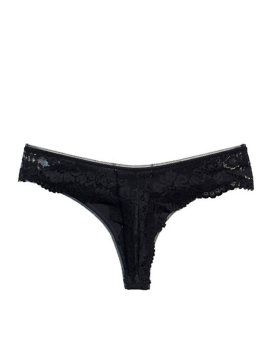 Women's Brazil with Lace Black