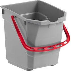 TTS Cleaning Mop Bucket Plastic Capacity 15lt Red