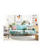 Senja Dreisitzer Sofa Sofa Samt Light Blue