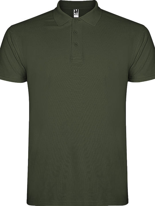 Roly Star Polo Short Sleeve Green Blouse