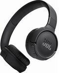 JBL Tune 525BT Wireless/Wired On Ear Headphones with 57hours hours of operation Blaca