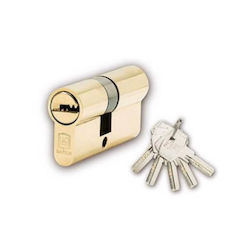 Martin Lock Cylinder Security 70mm (30-40) with 5 Keys Gold