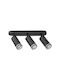 Rabalux Triple Ceiling & Wall Spot with GU10 Socket in Black Color