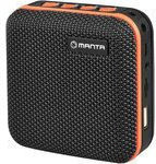 Manta Ηχείο Bluetooth 10W με Ραδιόφωνο Μαύρο SPK01GO