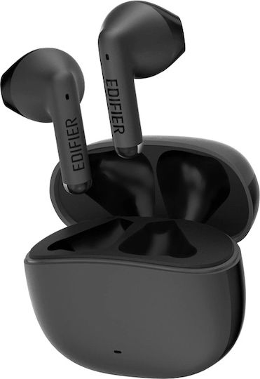 Edifier W100T Earbud Bluetooth Handsfree Ακουστικά με Αντοχή στον Ιδρώτα και Θήκη Φόρτισης Μαύρα
