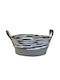Mod8 Decorative Basket Wicker with Handles Gray 40x30x18cm