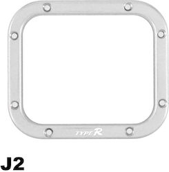 Autoline J2 Schaltknaufrahmen in Silber Farbe