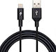 Редовна USB-A към Lightning кабел Черен 3м