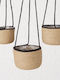 MSA Set dekorative Körbe Schwarz 3Stück