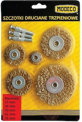 Modeco MN-69-105 Συρματόβουρτσα για Δράπανο 76mm Σετ 5τμχ