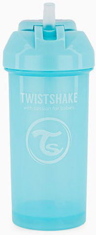 Twistshake Капачка със Сламка 360 мл 6+ Месеца Пастелносин