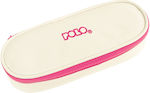 Polo Pencil Case Box White Magenta