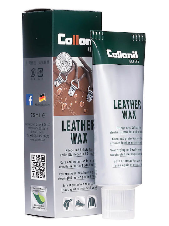 Collonil Active Leather Wax Ενεργό Κερί Δέρματος 75 Ml