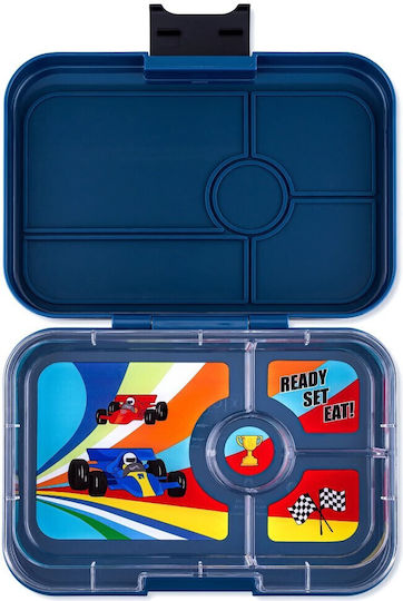 Δοχείο Φαγητού Ενηλίκων Monte Carlo Blue Race Cars 4 Tapas Yumbox