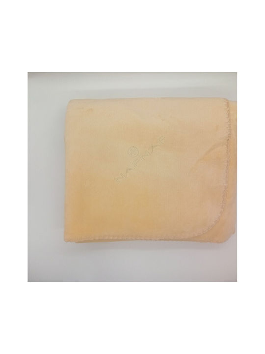 Naf Naf Iris Ριχτάρι Πολυθρόνας Fleece 140x180εκ. Σομόν