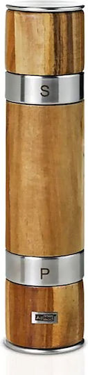 Ad Hoc Duomill Handbuch Salz- und Pfeffermühle Hölzernes in Braune Farbe 21cm