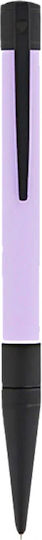 D-initial Lilac Matt Black Ballpoint Pen