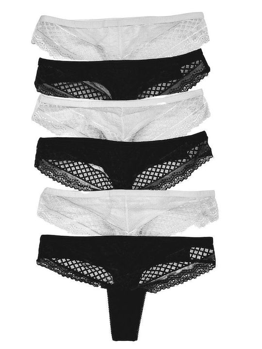Βαμβακερά Damen Zeichenfolge MultiPack mit Spitze