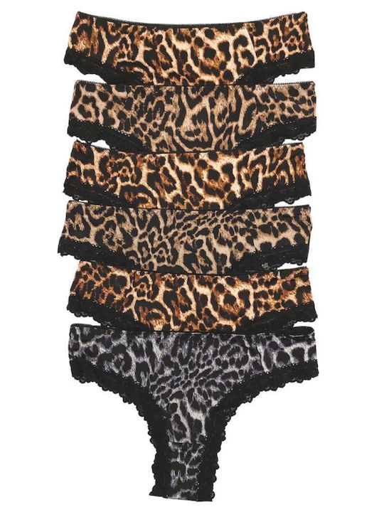 Damen Brasilien MultiPack Leopard (10103)