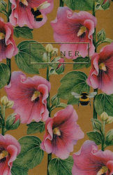 Greenmink Rindeau Monthly Planner with Polish Flowers in Malwa Color Greenmink Rindeau Monthly Planner with Polish Flowers in Malwa Color