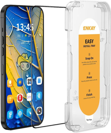 Enkay Vollflächig gehärtetes Glas (Redmi Note 13 Pro 4G / Poco M6 Pro 4G)
